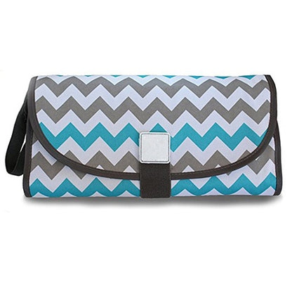 Portable Waterproof Diaper Changing Pad with Toy Links - Foldable Mat