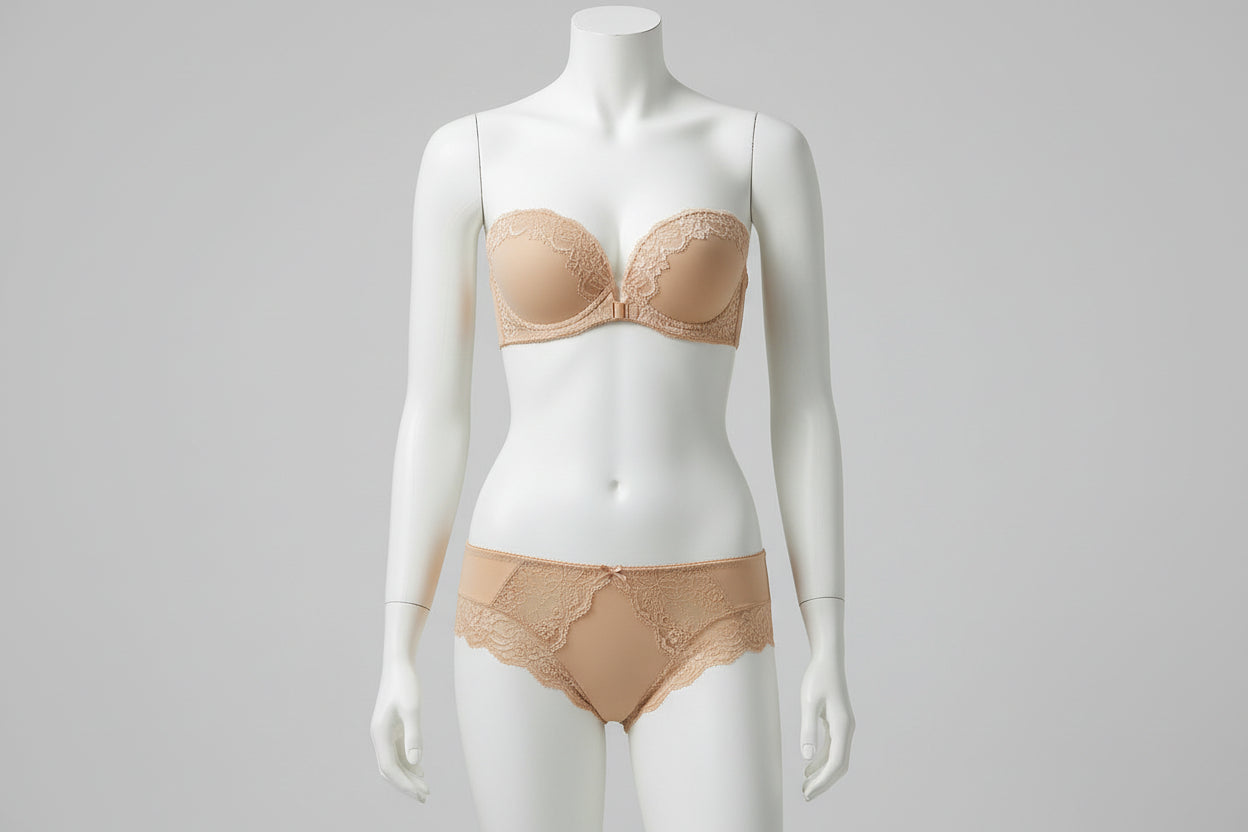 Women's Wireless Bra and Underwear Set - Molded Cup Lingerie Set