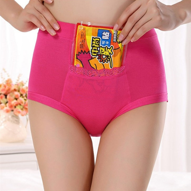 Women's High Waist Period Underwear - Bamboo Fiber Leak-Proof Brief