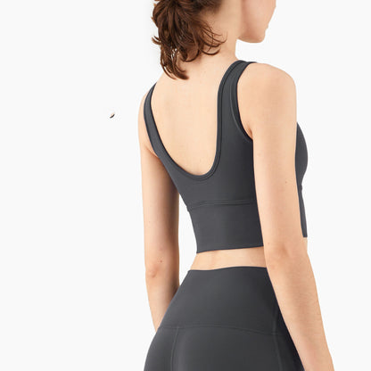U-Shaped Sports Bra - Moisture-Wicking Yoga and Fitness Support