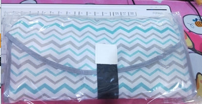 Portable Waterproof Diaper Changing Pad with Toy Links - Foldable Mat