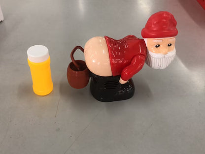 Santa Claus Bubble Machine - Electric with Music & Lights for Kids Christmas Fun