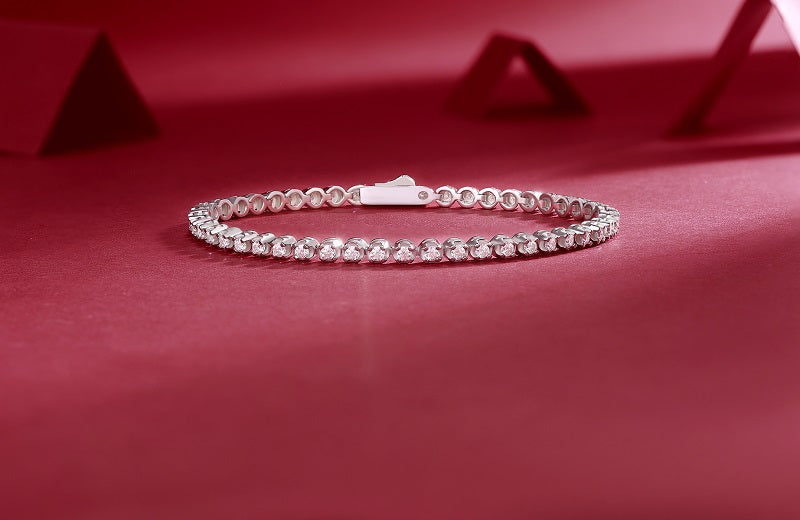 Starry Sky Moissanite Bracelet - S925 Sterling Silver Platinum Plated Jewelry