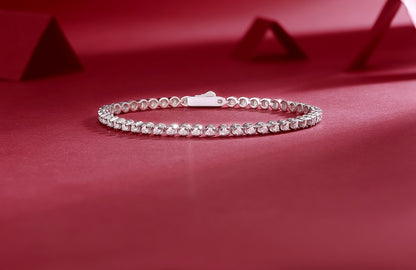 Starry Sky Moissanite Bracelet - S925 Sterling Silver Platinum Plated Jewelry