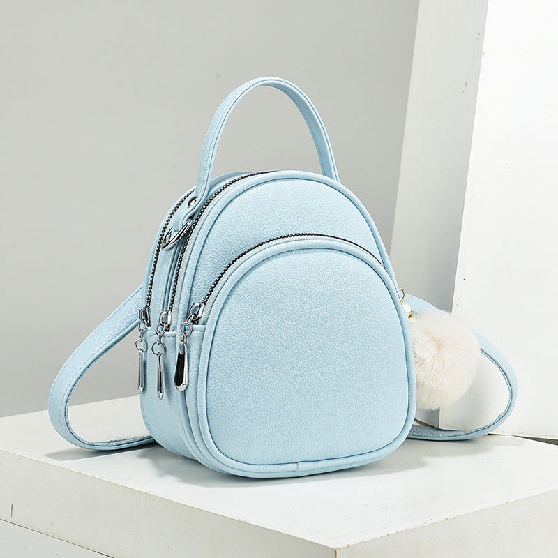 Mini Crossbody Handbag - Waterproof Faux Leather Shoulder Bag for Women