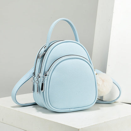 Mini Crossbody Handbag - Waterproof Faux Leather Shoulder Bag for Women