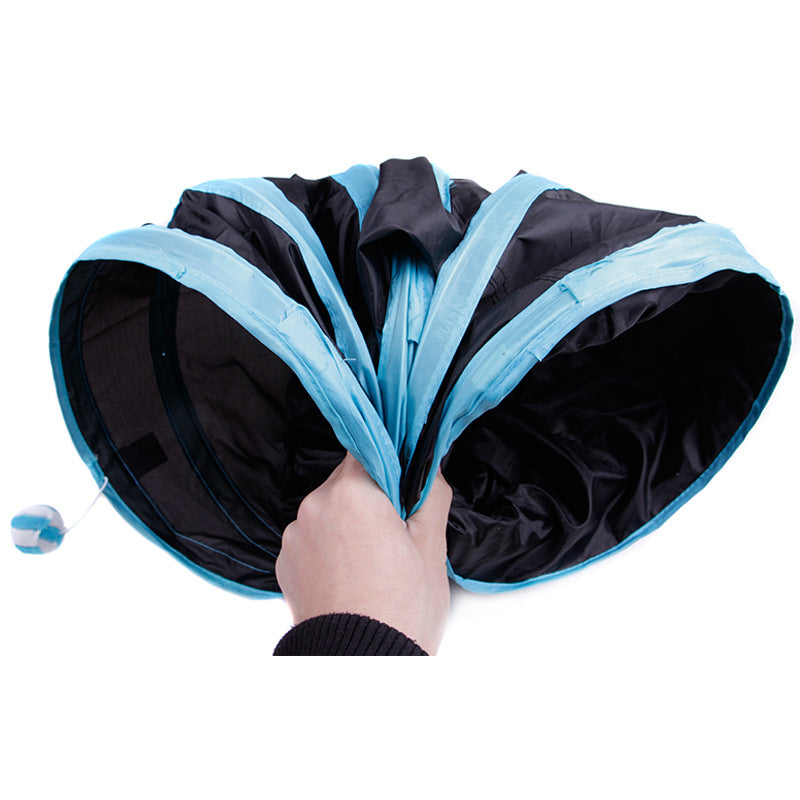 Foldable Pet Tunnel - Multi-Channel Cat Dog Tent for Indoor Play (2-5 Way)