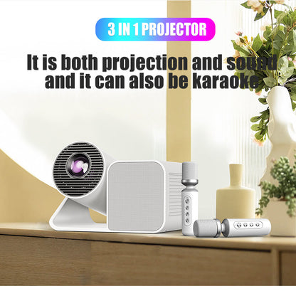 Karaoke projector system showing HD projection capabilities