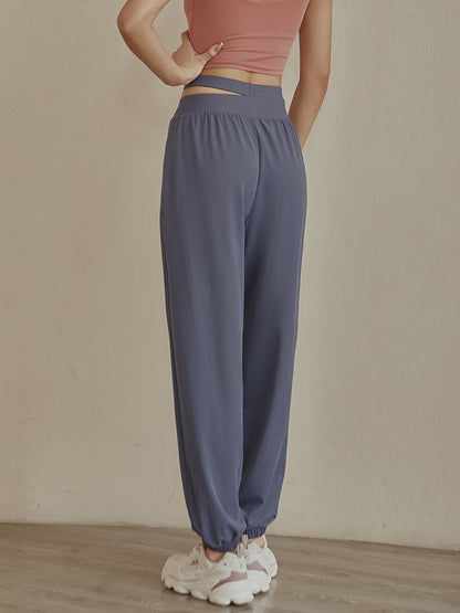 High Waist Loose Fit Trousers - Breathable Quick-Dry Casual Pants