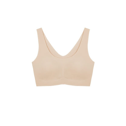 Women's Seamless Triangle Cup Underwire Bra - A B C Cup Detachable Straps