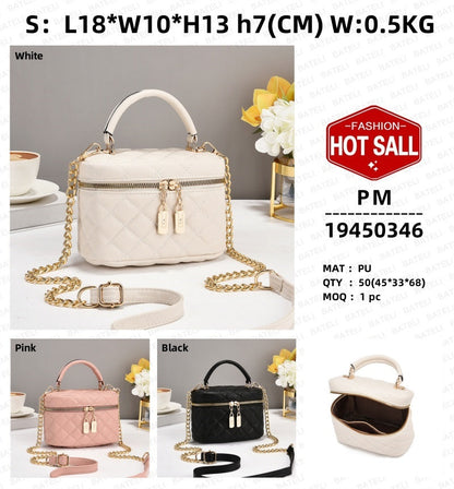 Fashion Tote Bag with Feather Detail - PU Leather Casual Handbag
