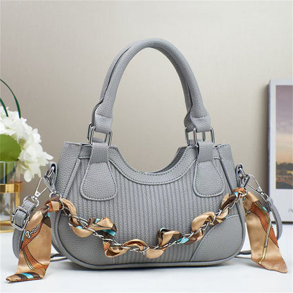Braided Chain Crossbody Handbag - Luxury Handmade Women's Shoulder Bag