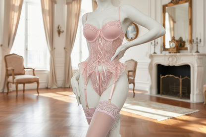 Lace Push-Up Bra Set - Elegant Underwire Support Lingerie