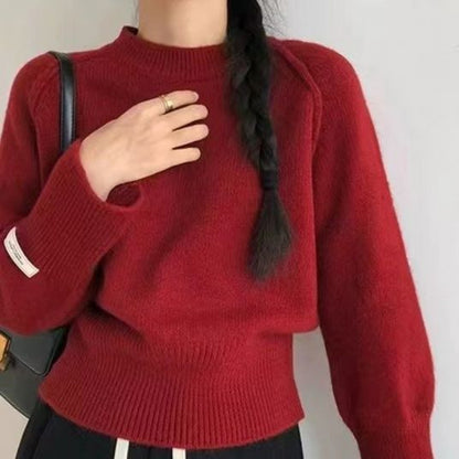 Women's Winter Base-Layer Knit Top - Thermal Long Sleeve Shirt