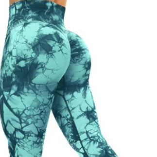 Smoke Series Printed Sports Leggings - Lycra Fitness Pants