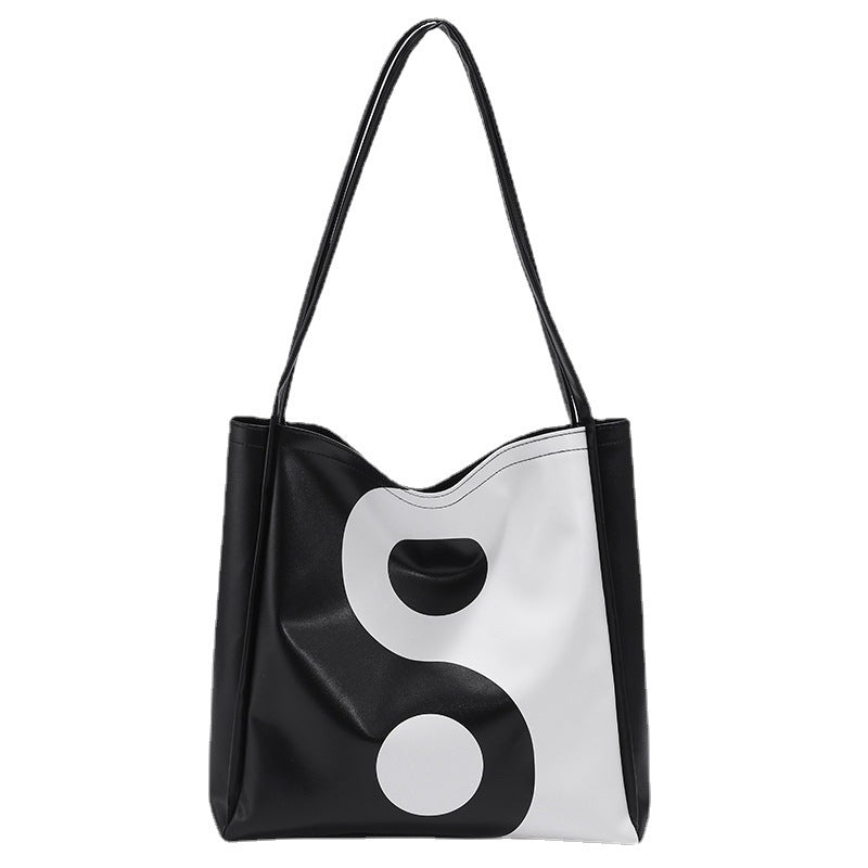 Women's Large Capacity Shoulder Bag - Vegan Leather Underarm Tote