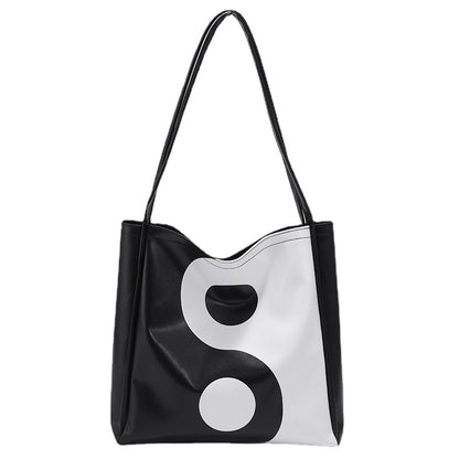 Women's Large Capacity Shoulder Bag - Vegan Leather Underarm Tote