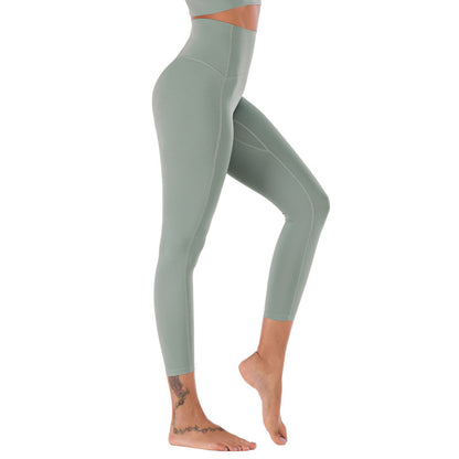 High-Waist Yoga Capri Leggings - Moisture-Wicking Athletic Cropped Pants