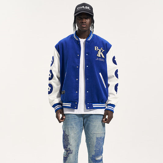 Men's Loose Fit Baseball Jacket - High Street Casual Coat
