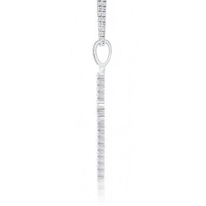 Shining Trend Moissanite Pendant - S925 Silver Platinum-Plated Necklace
