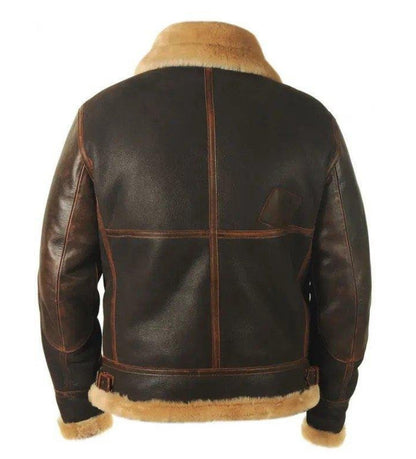 Men's Premium PU Leather Winter Coat - Animal Pattern Design