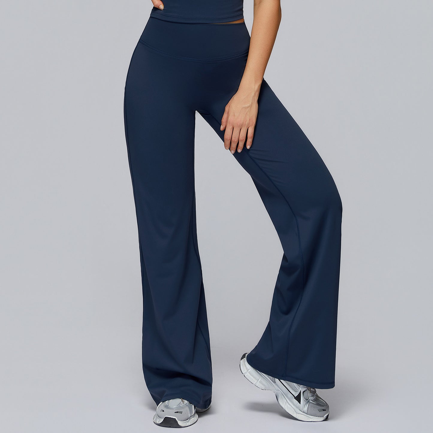 Women's High-Waist Wide Leg Track Pants - Loose Fit Activewear