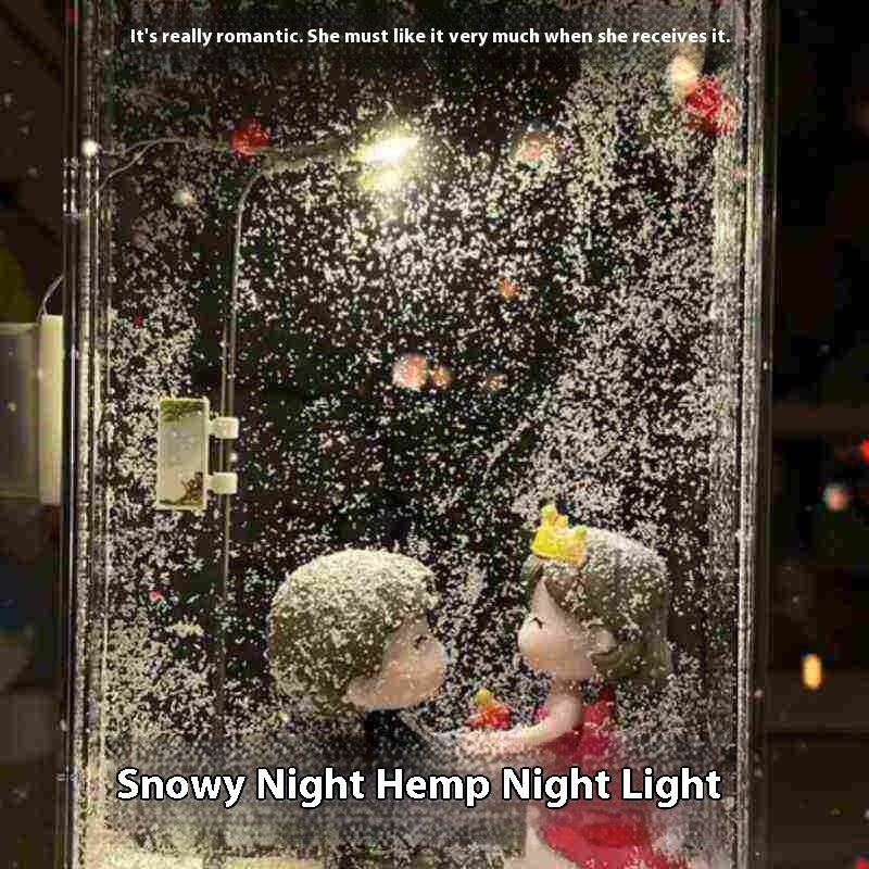 DIY Snowflake Night Light Kit - LED Christmas Desktop Decor with Assembly Instructions