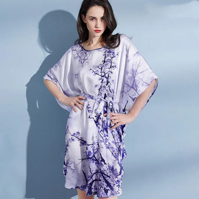 Luxe Mulberry Silk Nightdress - Loose Fit Plus Size Sleepwear