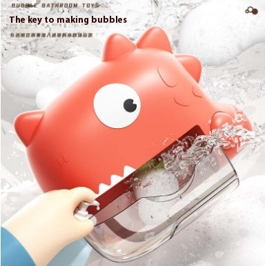 Dinosaur Baby Bath Bubble Machine - Wall-Mounted with Music for Bath Time Fun