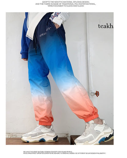 Gradient Beam Pants - Unisex Tapered Joggers for Men & Women