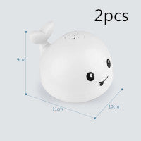 Baby Bath Whale Toy - Electric Water Spray with Lights & Music for Bathtub Fun