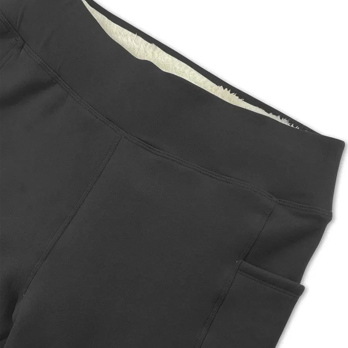 Fleece-Lined Padded Warm Pencil Pants - Tapered Cropped Trousers