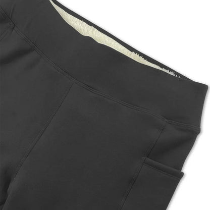 Fleece-Lined Padded Warm Pencil Pants - Tapered Cropped Trousers