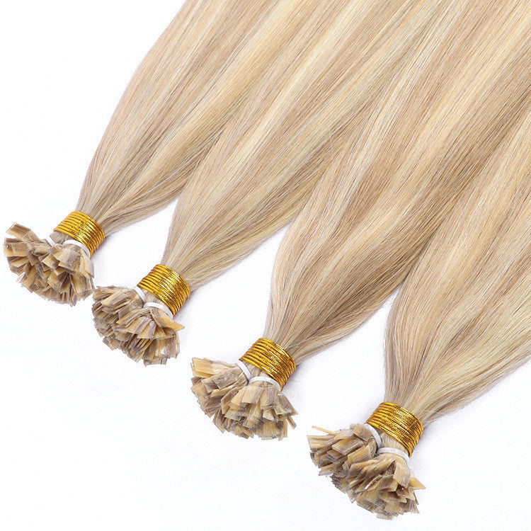 Real Human Hair Seamless Flat Extensions - Medium Long Length