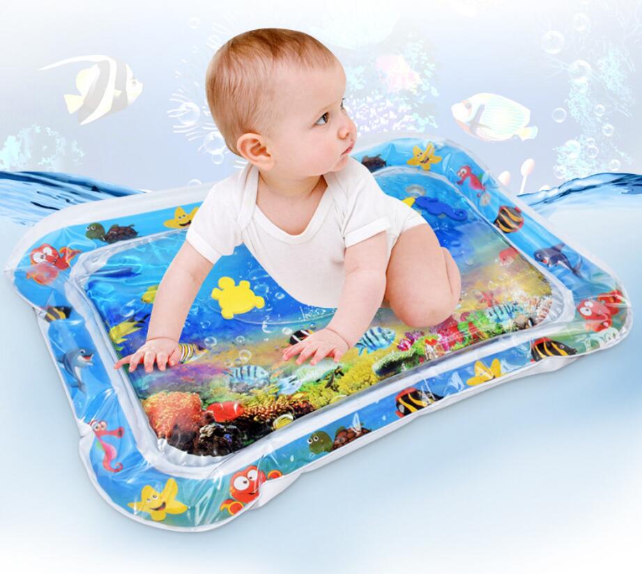 Baby Inflatable Water Play Mat - Tummy Time Activity Pad for Infants