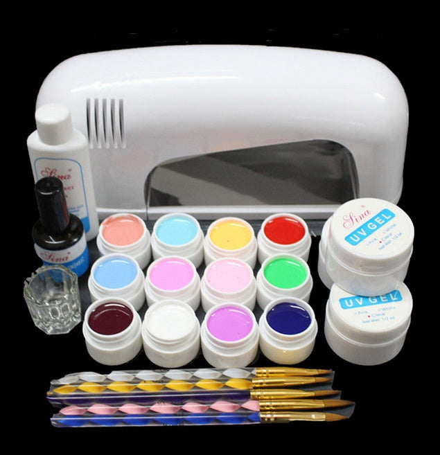 Professional Gel Nail Polish Kit - Complete Manicure Set with UV/LED Lamp