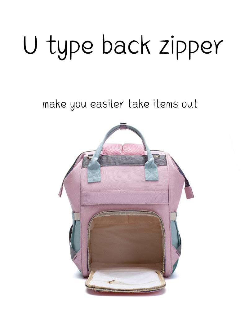 Multi-Functional Diaper Backpack - Nylon Travel Organizer for Parents