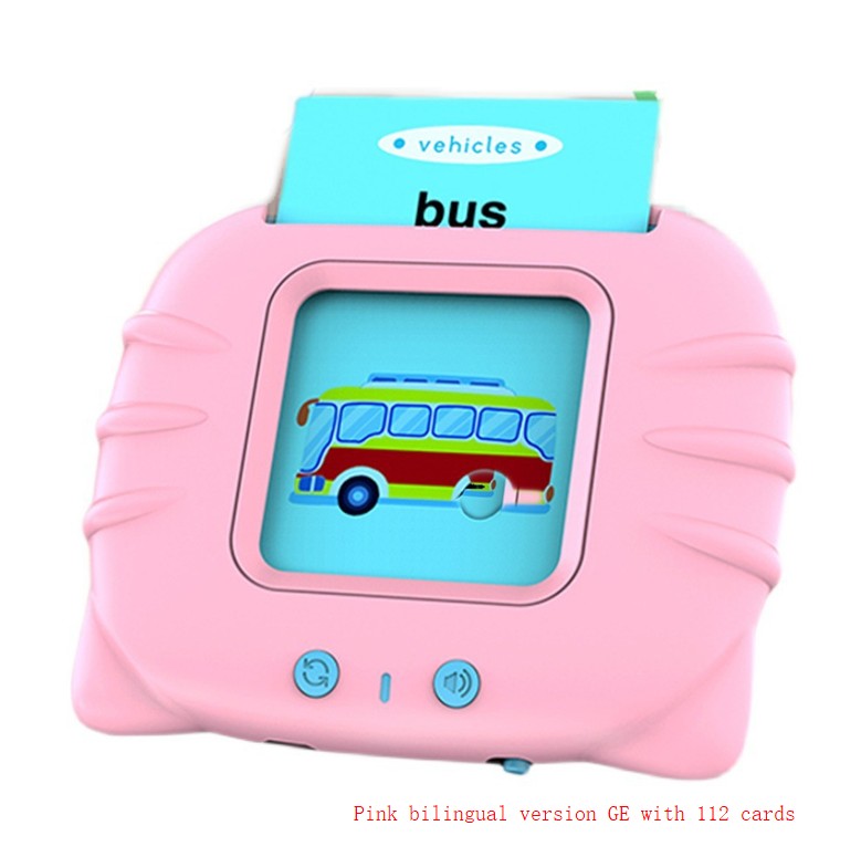 Bilingual Flashcard Learning Machine for Kids – Early Education Story & Word Card Reader