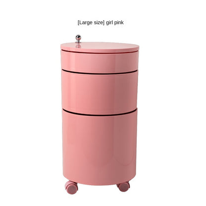 Rotating Storage Cabinet with Wheels - Multi-Tier Organizer