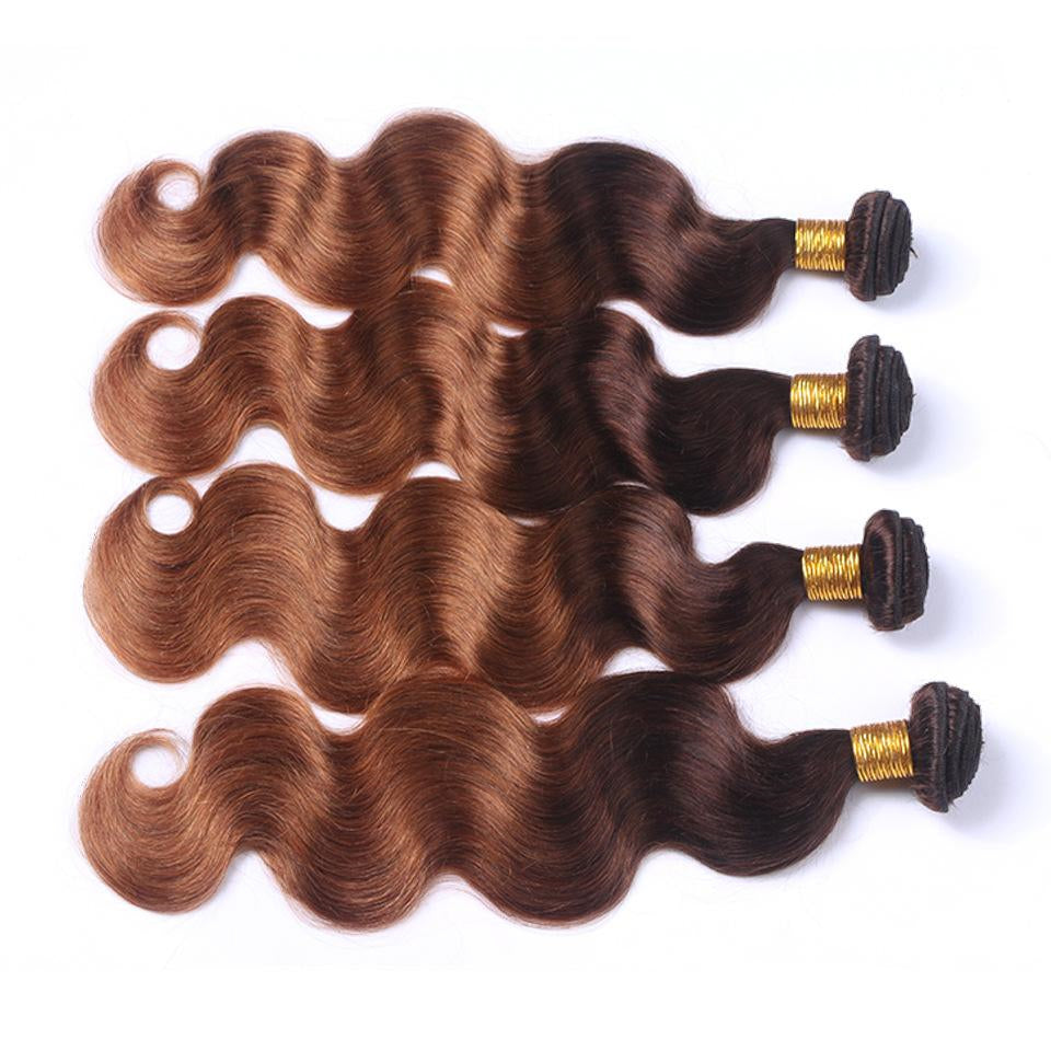 Women's Real Human Hair Wavy Body Wave Wig - Natural Looking