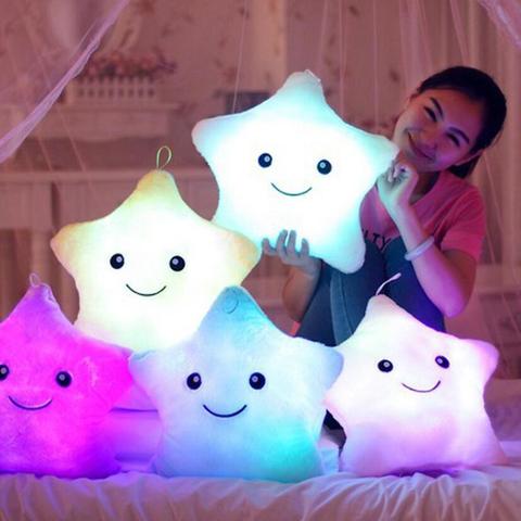 LED Light-Up Plush Star Cushion Pillow Toy | 41cm Soft Stuffed Gift for Kids