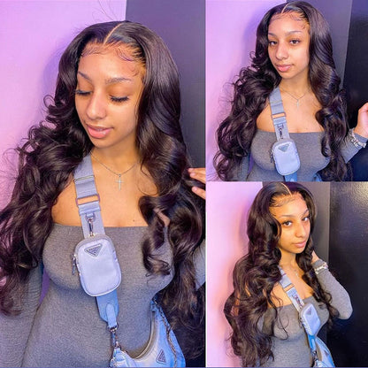 Loose Deep Wave 13x4 Lace Front Human Hair Wig - Remy Hair with Swiss Lace