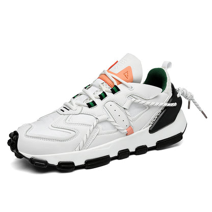 Platform Sports Running Shoes | Multi-Material Splicing Upper | PU Sole | Unisex Sizes 36–44