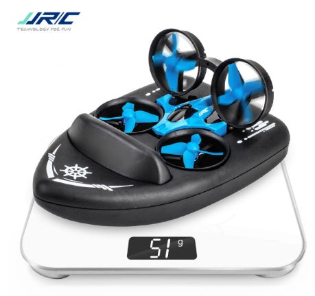 3-in-1 RC Drone, Land Car & Water Boat – JJRC H36F Terzetto Quadcopter Toy