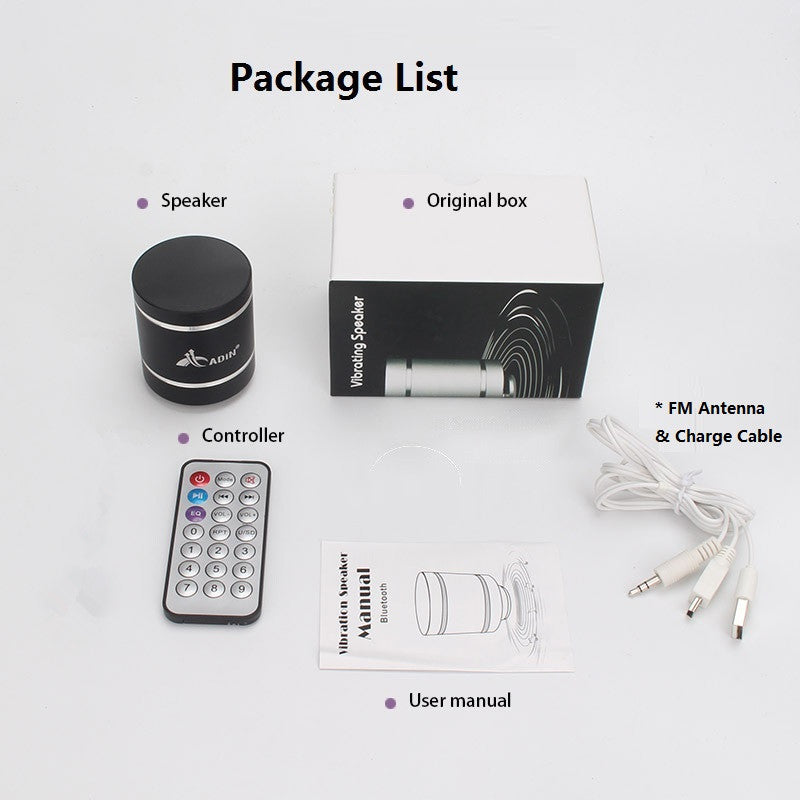 D5 Portable Wireless Bluetooth Speaker - 15W Metal Speaker with TF Card & FM Radio