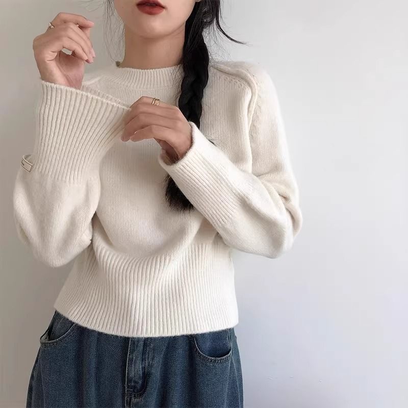 Women's Winter Base-Layer Knit Top - Thermal Long Sleeve Shirt