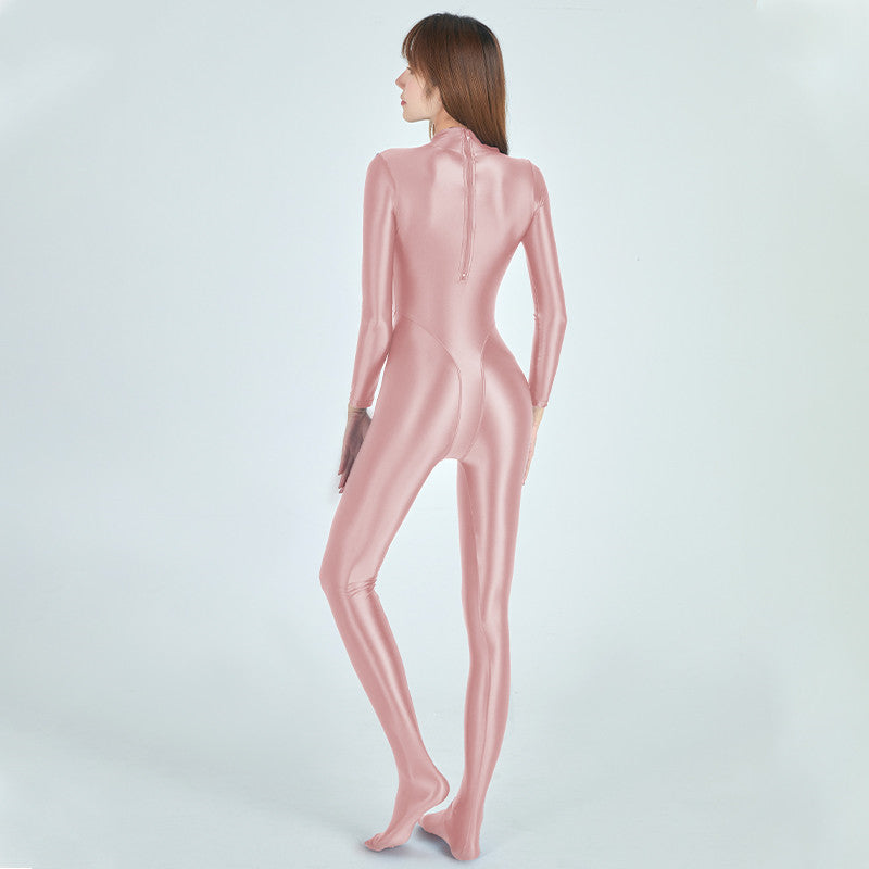 Women's Long Sleeve One-Piece Swimsuit - Nylon Diving Suit
