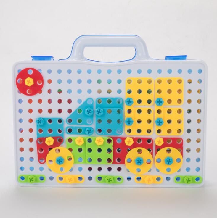 Creative Drill & Screw Building Blocks Set - Educational STEM Toy for Kids 3+