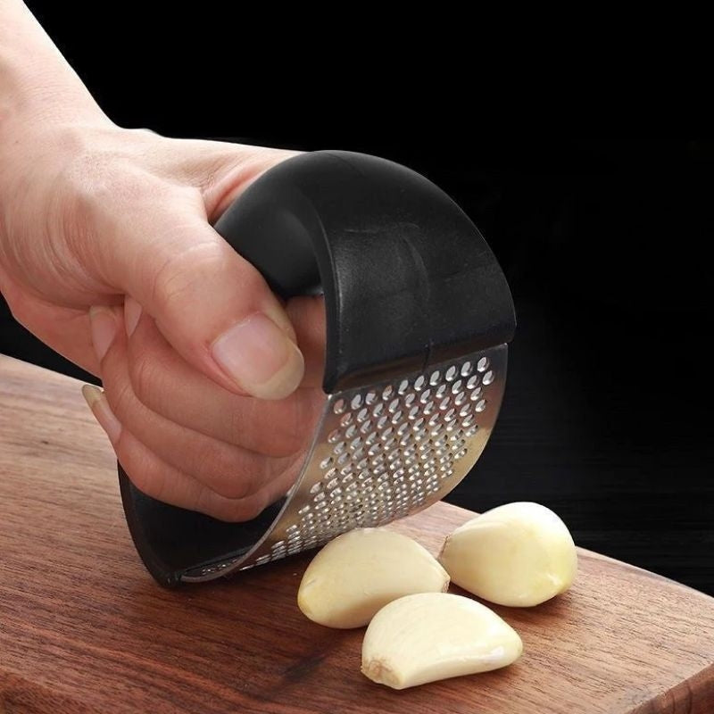 Stainless Steel Garlic Press - 304 Stainless Steel Manual Garlic Crusher