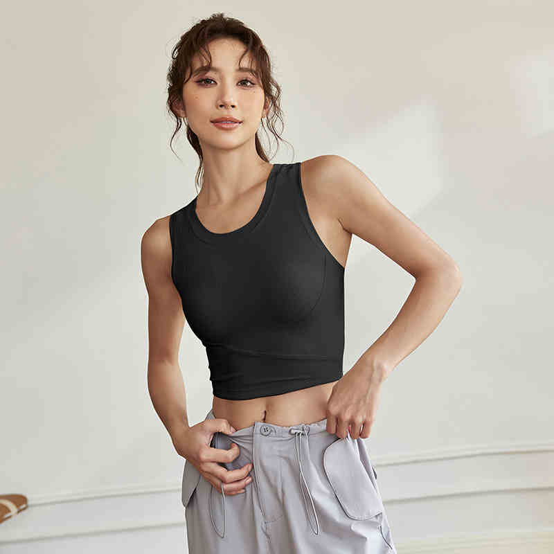 Women's Sleeveless Activewear Top - Yoga Running Training